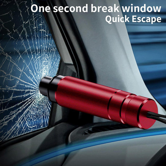 4 Pack Breeker Glass Breaker, 2-In-1 Car Window Breaker and Seatbelt Cutter, Car Emergency Escape Tool under Water and Land, Car Safety Hammer Window Glass Breaker