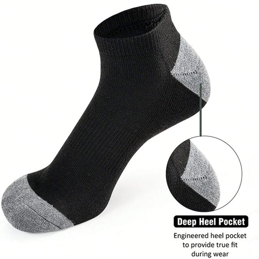 10 Pairs Of Comfortable Breathable Socks Sweat Absorbing Odor Proof Low Cut Solid Color Socks Suitable For Outdoor Activities