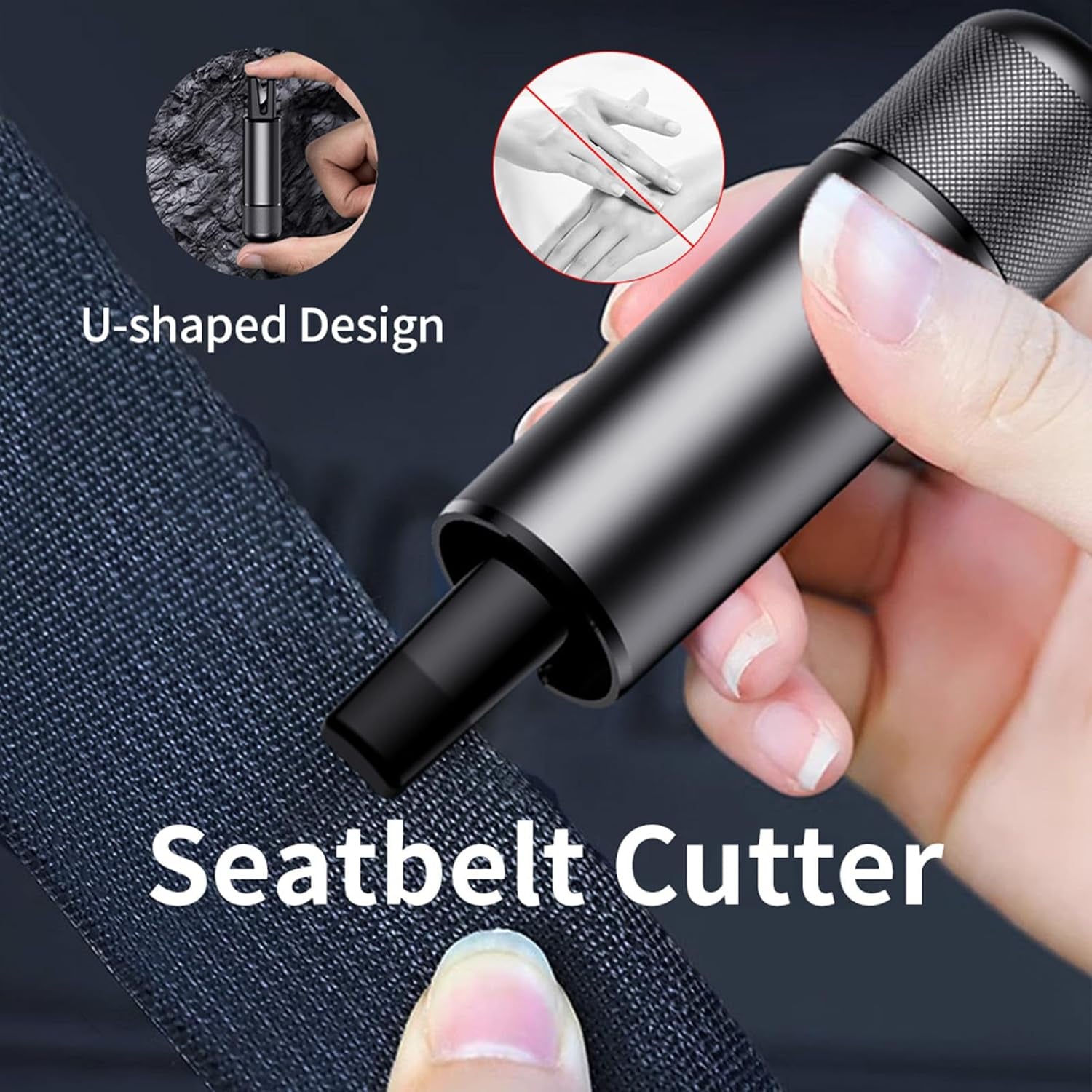 4 Pack Breeker Glass Breaker, 2-In-1 Car Window Breaker and Seatbelt Cutter, Car Emergency Escape Tool under Water and Land, Car Safety Hammer Window Glass Breaker