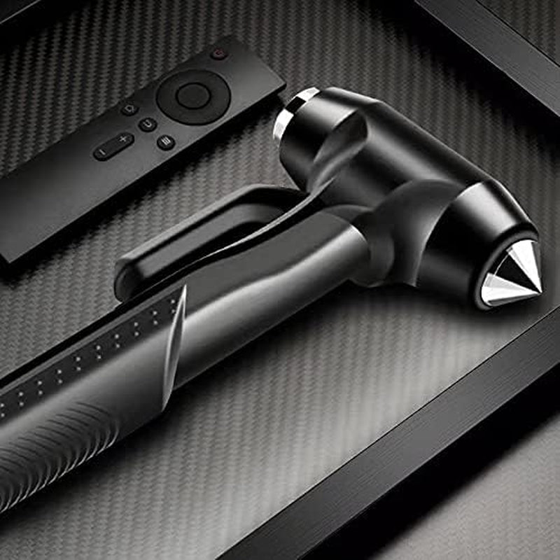 Window Breaker, Car Safety Hammer Life Saving Survival Kit with Heavy Carbon Steel Points and Hardened Sharp Car Window Breaker, Seatbelt Cutter Hammer，Auto Accident Life-Saving Rescue