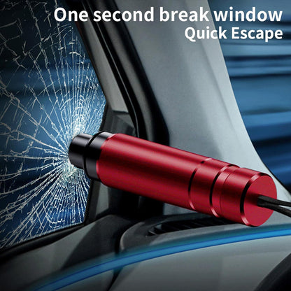 4 Pack Breeker Glass Breaker, 2-In-1 Car Window Breaker and Seatbelt Cutter, Car Emergency Escape Tool under Water and Land, Car Safety Hammer Window Glass Breaker