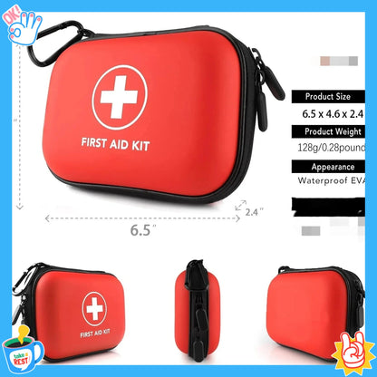 Outdoor Family Convenient First Aid Kit PU Waterproof Medical Kit Car First Aid Kit Epidemic Prevention Life Saving Kit