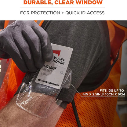 1pc/3pcs Arm Badge Holder Armband ID Card Badge Holder With Black Adjustable Strap For Work Pass, Universal Size