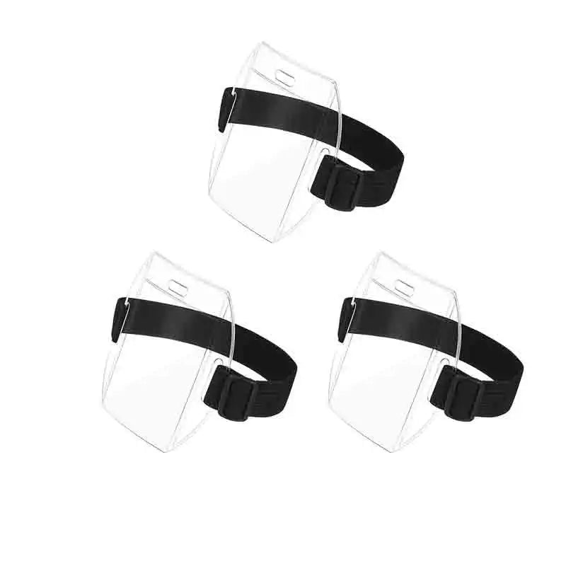 1pc/3pcs Arm Badge Holder Armband ID Card Badge Holder With Black Adjustable Strap For Work Pass, Universal Size