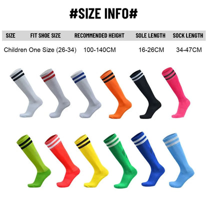 Sports Football Socks Non-slip Grip Football Socks Children Outdoor Running Fitness Socks