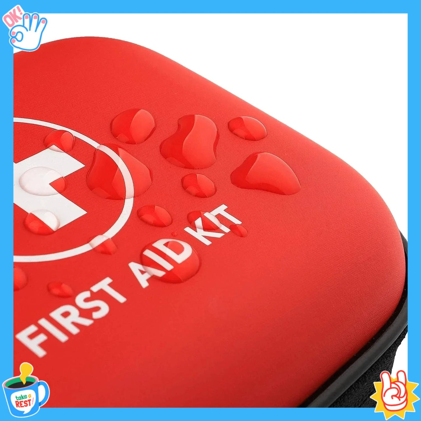 Outdoor Family Convenient First Aid Kit PU Waterproof Medical Kit Car First Aid Kit Epidemic Prevention Life Saving Kit