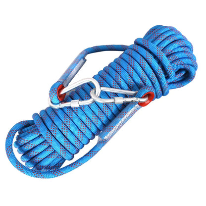 10mm Rock Climbing Rope 10M/20M/30M Outdoor Static Rapelling Rope for Fire Rescue Safety Escape Tree Climbing for Outdoor Sports