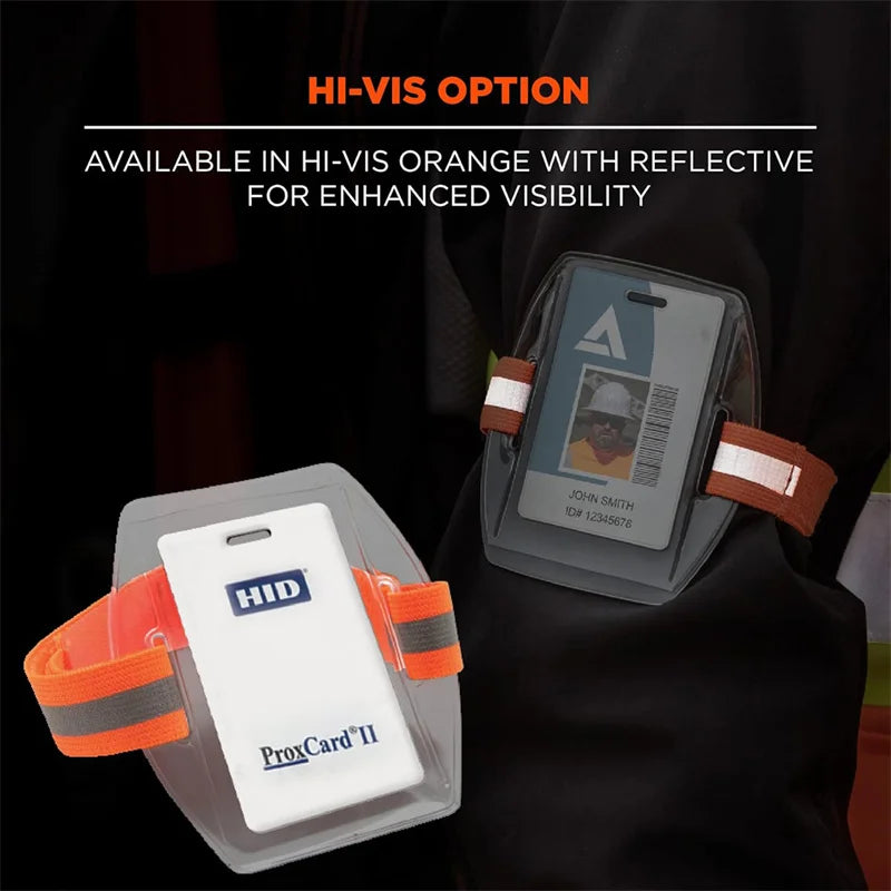 1pc/3pcs Arm Badge Holder Armband ID Card Badge Holder With Black Adjustable Strap For Work Pass, Universal Size