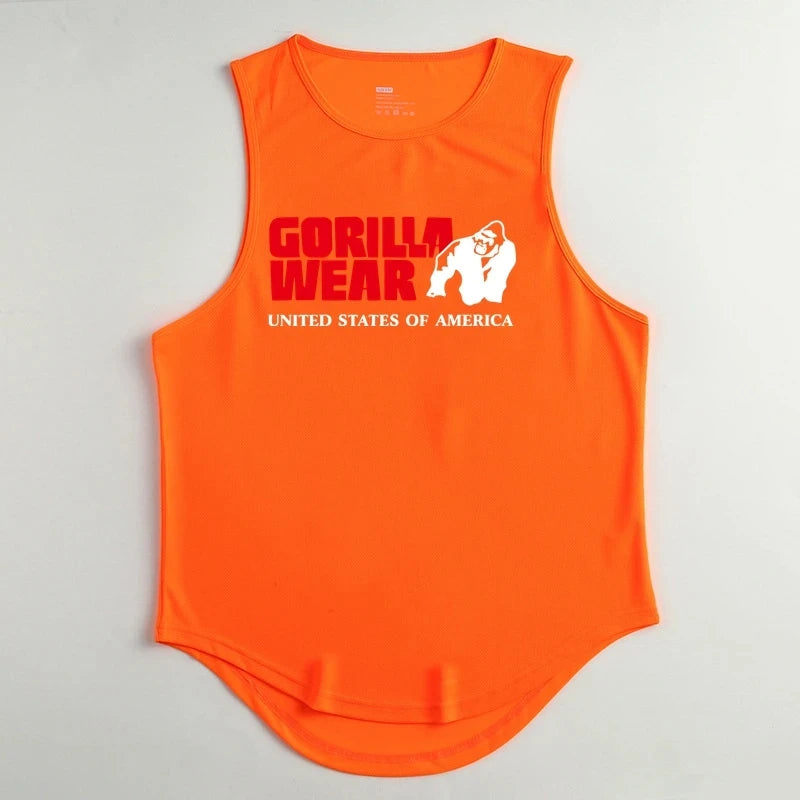 Gym Top Men Men's Clothing Fitness Clothes Shirt Bodybuilding Vests Man Vest Singlet Singlets Muscular Stringer T-shirts Tops