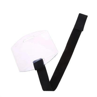 1pc/3pcs Arm Badge Holder Armband ID Card Badge Holder With Black Adjustable Strap For Work Pass, Universal Size
