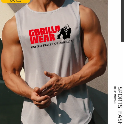 Gym Top Men Men's Clothing Fitness Clothes Shirt Bodybuilding Vests Man Vest Singlet Singlets Muscular Stringer T-shirts Tops