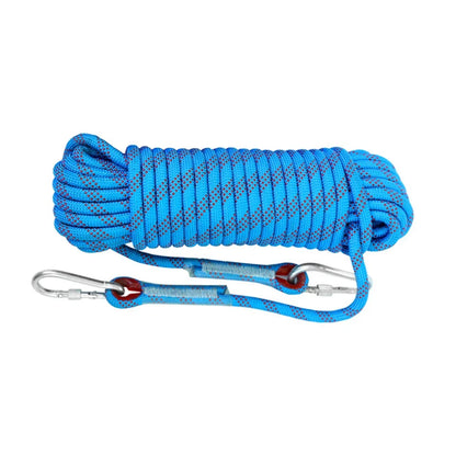 10mm Rock Climbing Rope 10M/20M/30M Outdoor Static Rapelling Rope for Fire Rescue Safety Escape Tree Climbing for Outdoor Sports