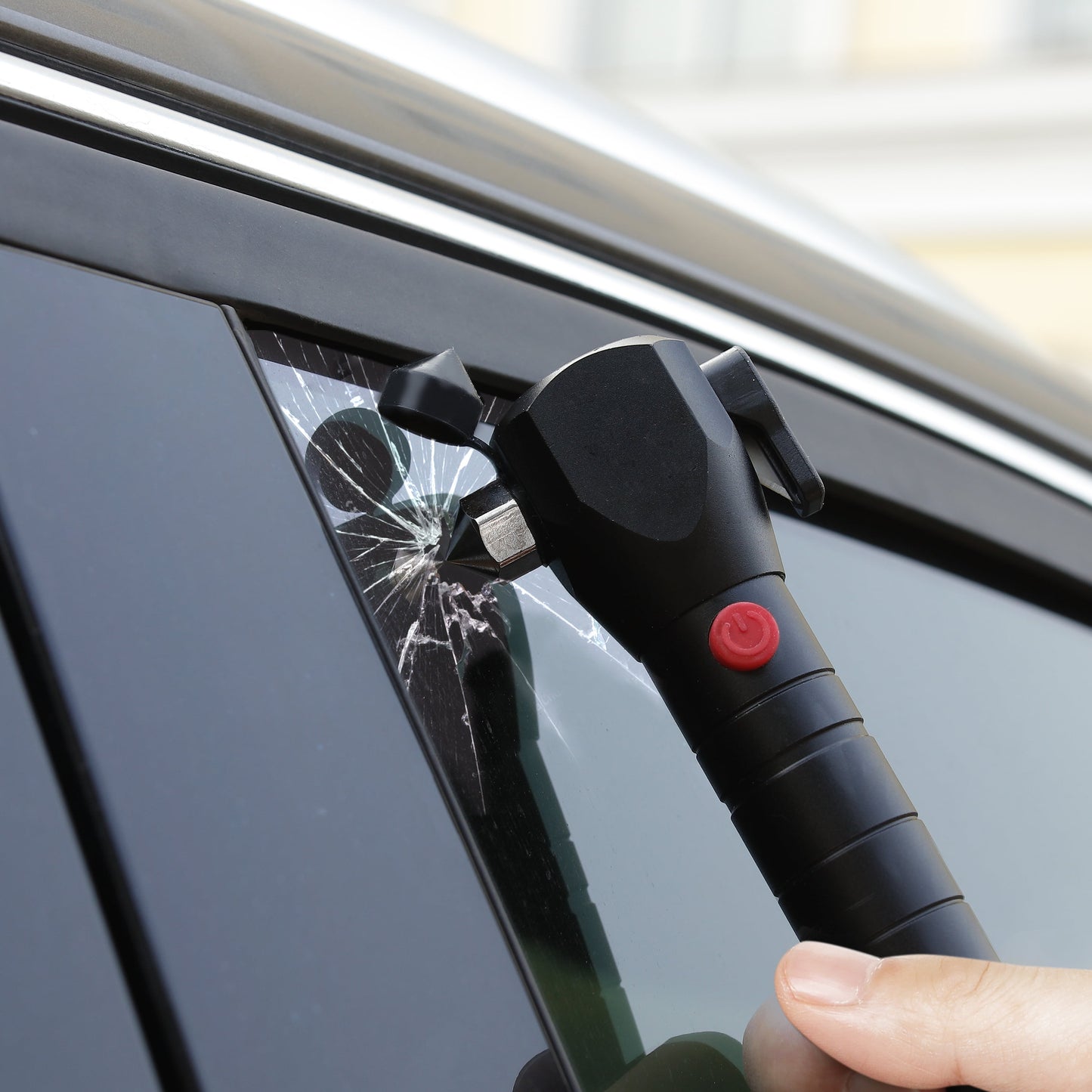 (2 Pack)  3-In-1 LED Flashlight, Seatbelt Cutter, and Window Breaker Multi-Tool