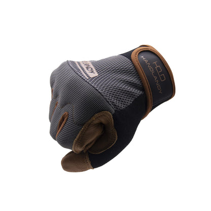 Leather Work Gloves for Men & Women, Utility Safety Work Gloves, Mechanic Driver Gardening Gloves with Cowhide Palm (XL, Brown)